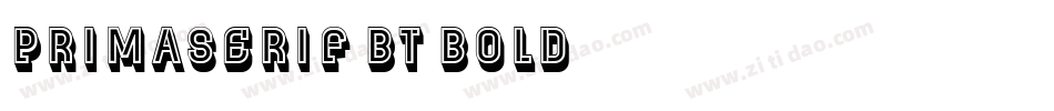 PrimaSerif BT Bold字体转换